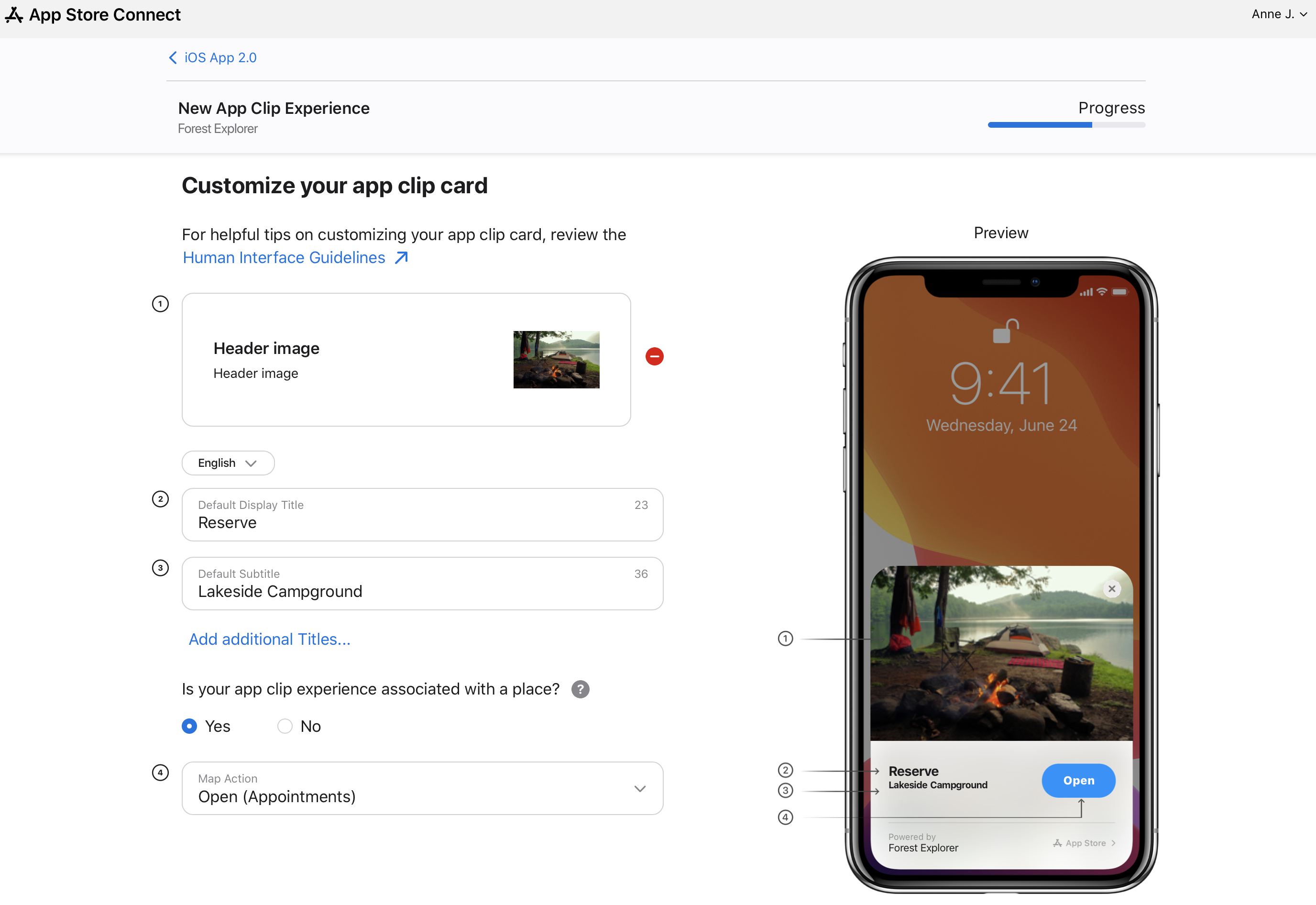 Advanced App Clip metadata. Options to customize your app clip card.